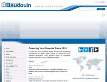 Tablet Screenshot of baudouin.com